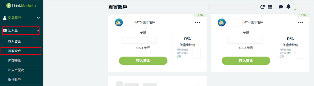 Thinkmarkets（智匯）帳戶