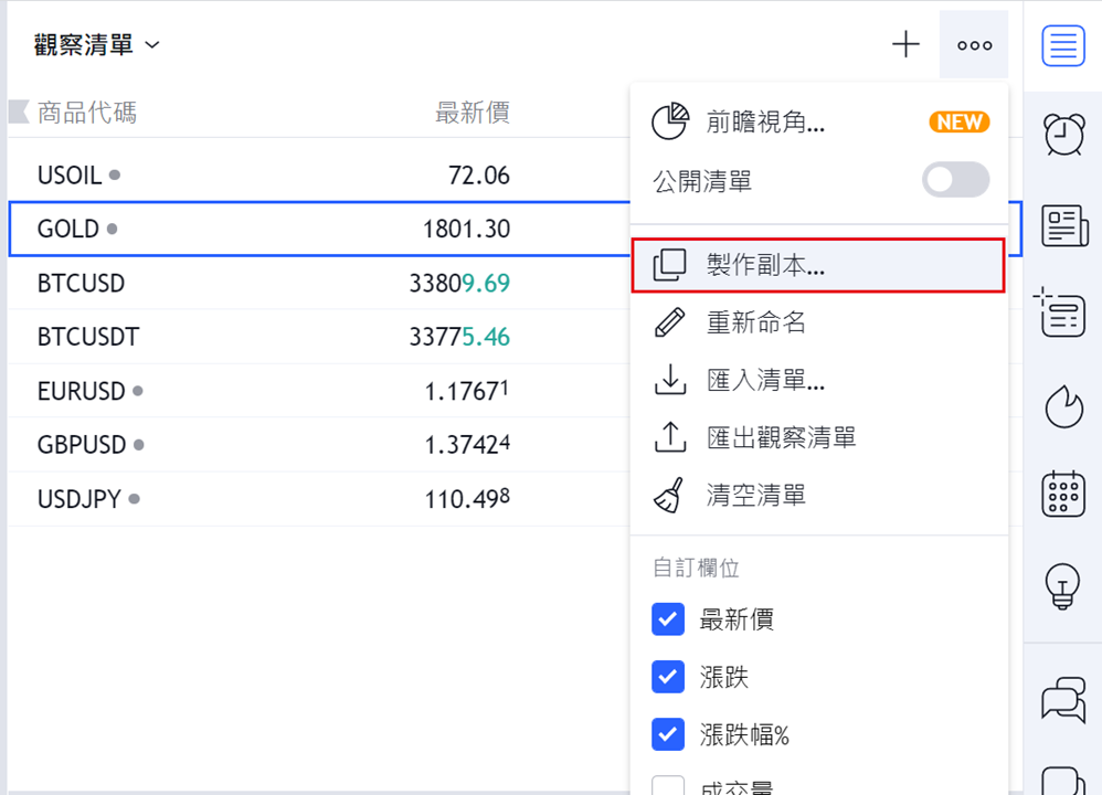 製作副本
