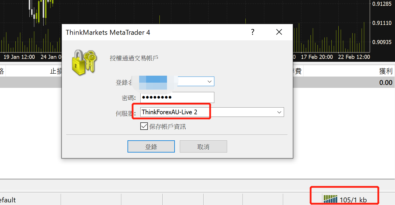 笔者的ThinkMarkets，MT4的界面