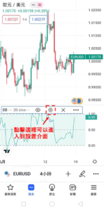 設置布林帶％B