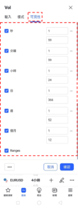 設定Volume指標-可見性