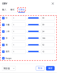 設置OBV指標-可見性