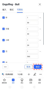 K線形態設置的方法